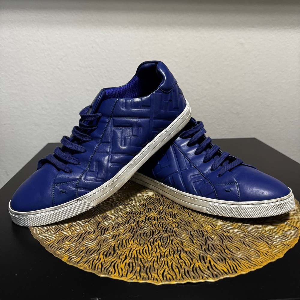 Men's Blue Fendi Shoes - Size 10